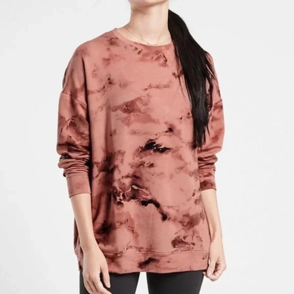 Athleta Palermo Pink Balance Pullover Sweatshirt sz S - Picture 7 of 9